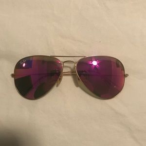 Pink lenses Ray Bans